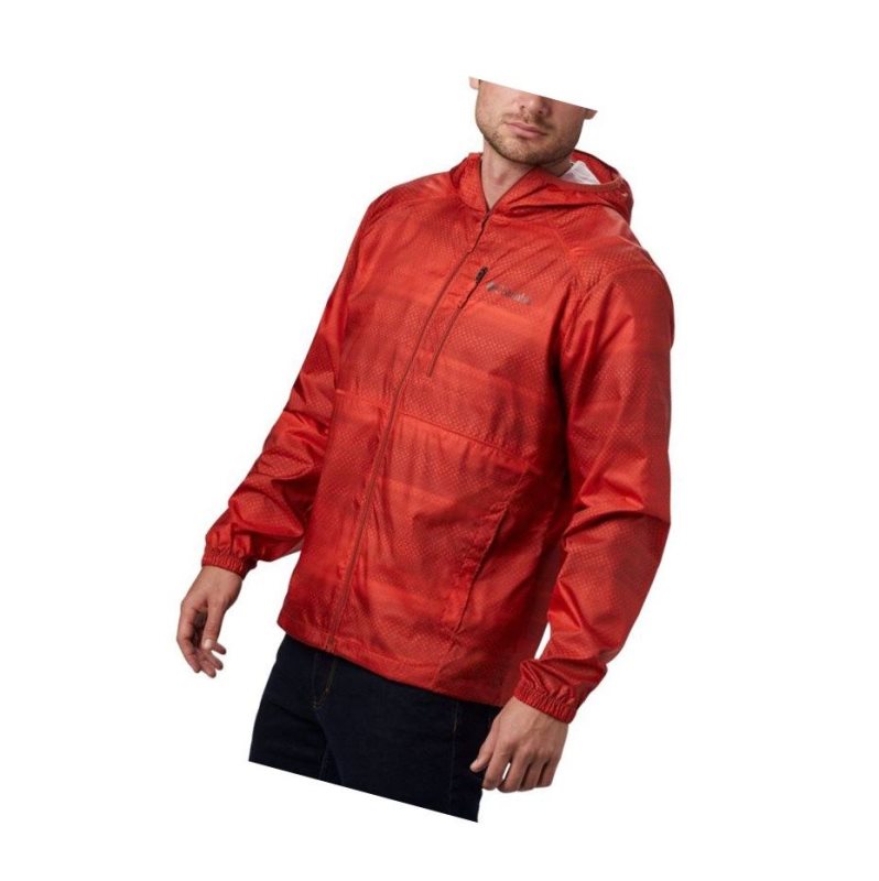 Pánské Bundy Columbia Flash Forward Windbreaker Print Červené | COFW-40765