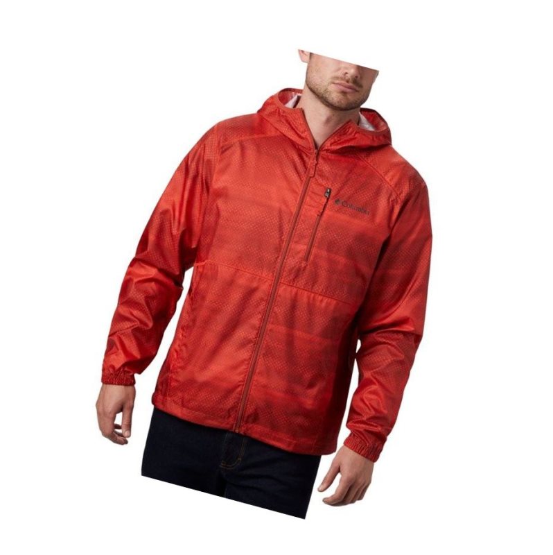 Pánské Bundy Columbia Flash Forward Windbreaker Print Červené | COFW-40765