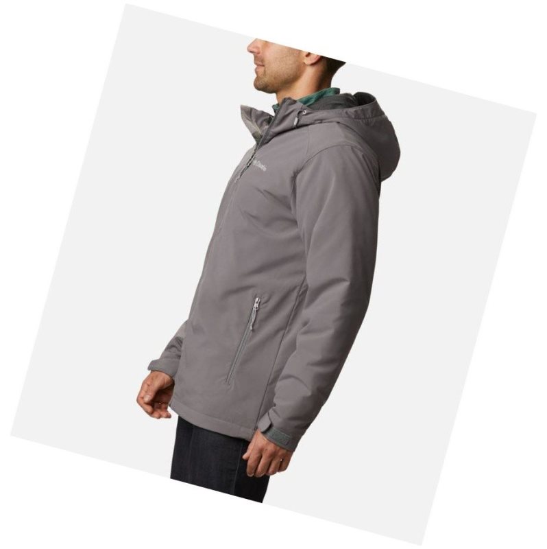 Pánské Bundy Columbia Gate Racer Softshell Šedé | QUTM-43867