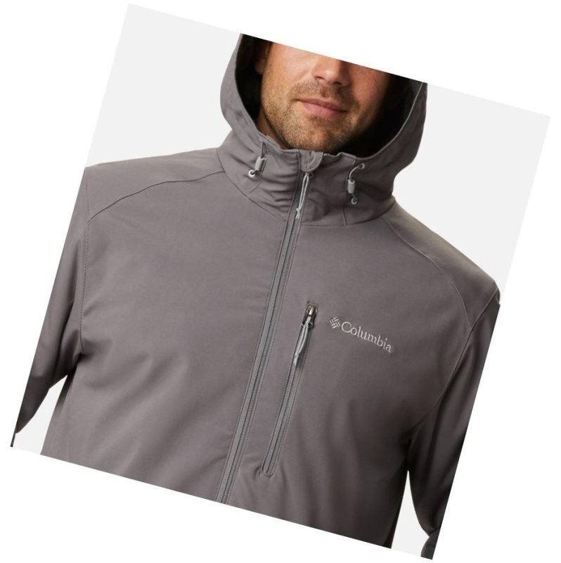 Pánské Bundy Columbia Gate Racer Softshell Šedé | QUTM-43867