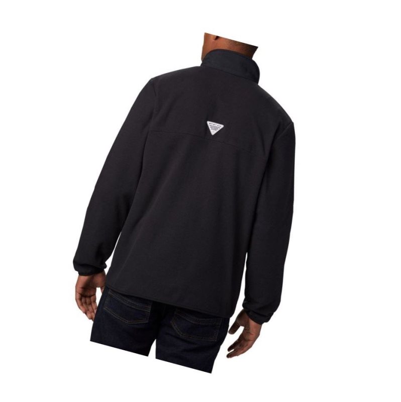 Pánské Bundy Columbia Harborside II Fleece Full Zip Černé | AHJO-30926