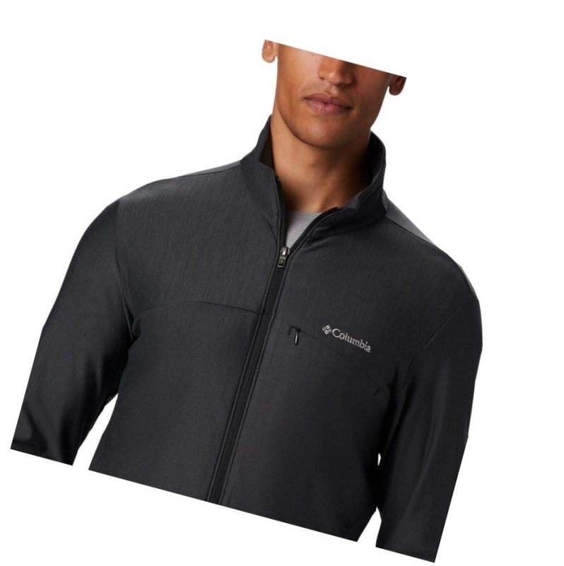 Pánské Bundy Columbia Maxtrail Midlayer Fleece Černé | SBWM-49820