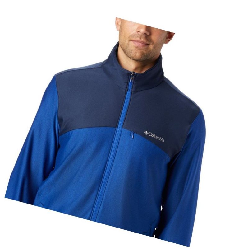 Pánské Bundy Columbia Maxtrail Midlayer Fleece Tmavě Blankyt | NTZF-67103