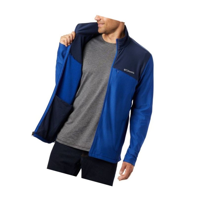 Pánské Bundy Columbia Maxtrail Midlayer Fleece Tmavě Blankyt | NTZF-67103