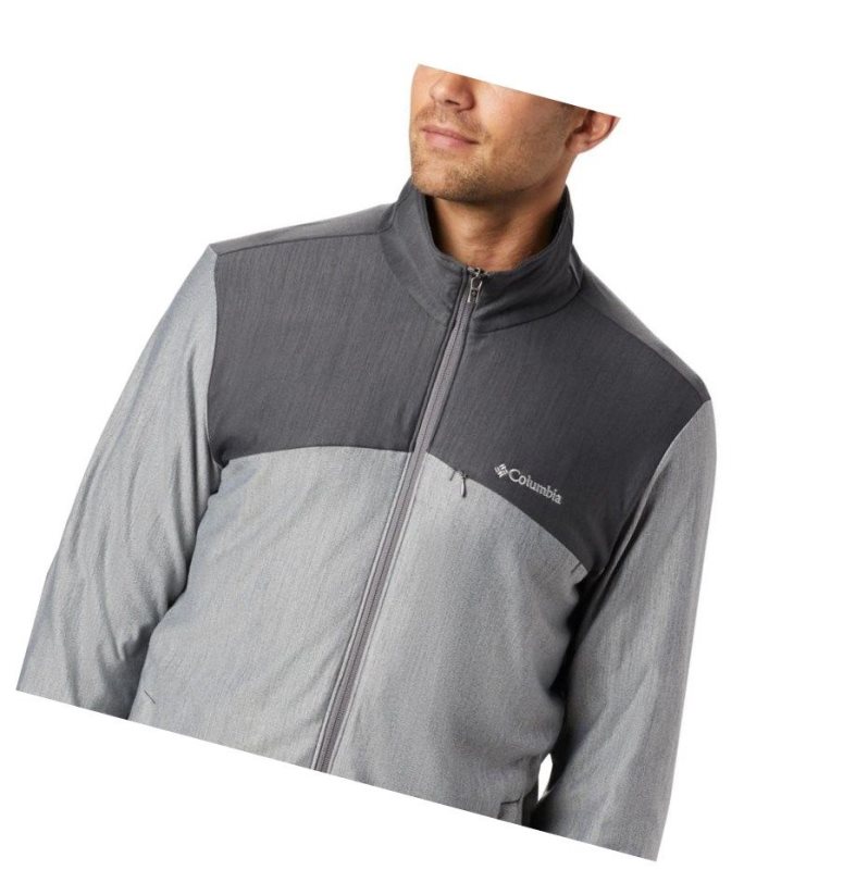 Pánské Bundy Columbia Maxtrail Midlayer Fleece Šedé | MZWX-94067