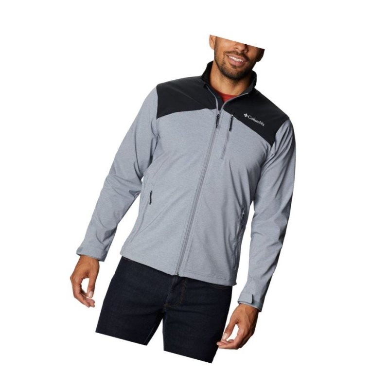 Pánské Bundy Columbia Miller Peak Softshell Šedé Černé | MNRE-15087