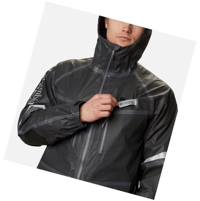 Pánské Bundy Columbia PFG Force XII OutDry Extreme Tmavě Šedé | QPZW-27816