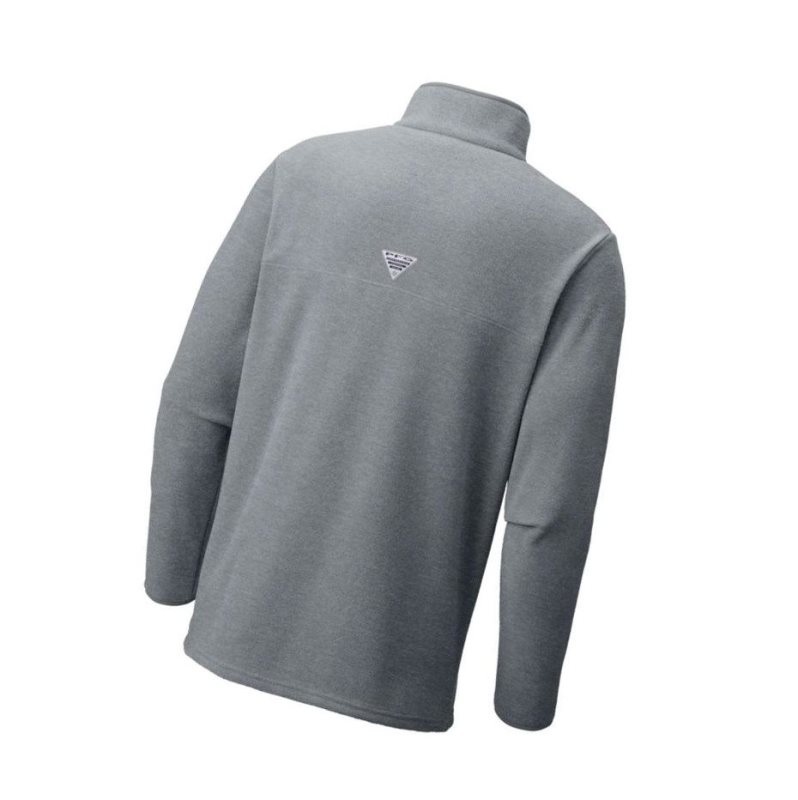 Pánské Bundy Columbia PFG Harborside Fleece Šedé | RGXI-57803