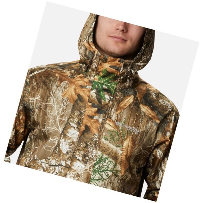 Pánské Bundy Columbia PHG Camo Rain Hnědé | SWXM-49025