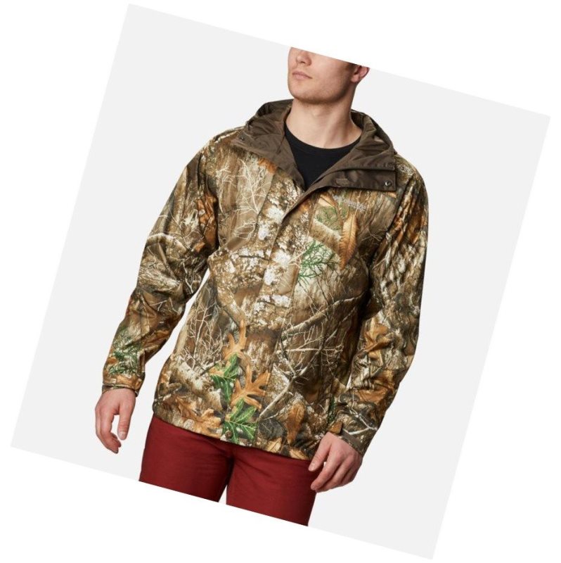 Pánské Bundy Columbia PHG Camo Rain Hnědé | SWXM-49025