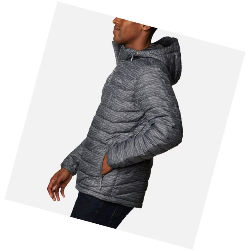 Pánské Bundy Columbia Powder Lite Hooded Insulated Šedé | IOYW-96435