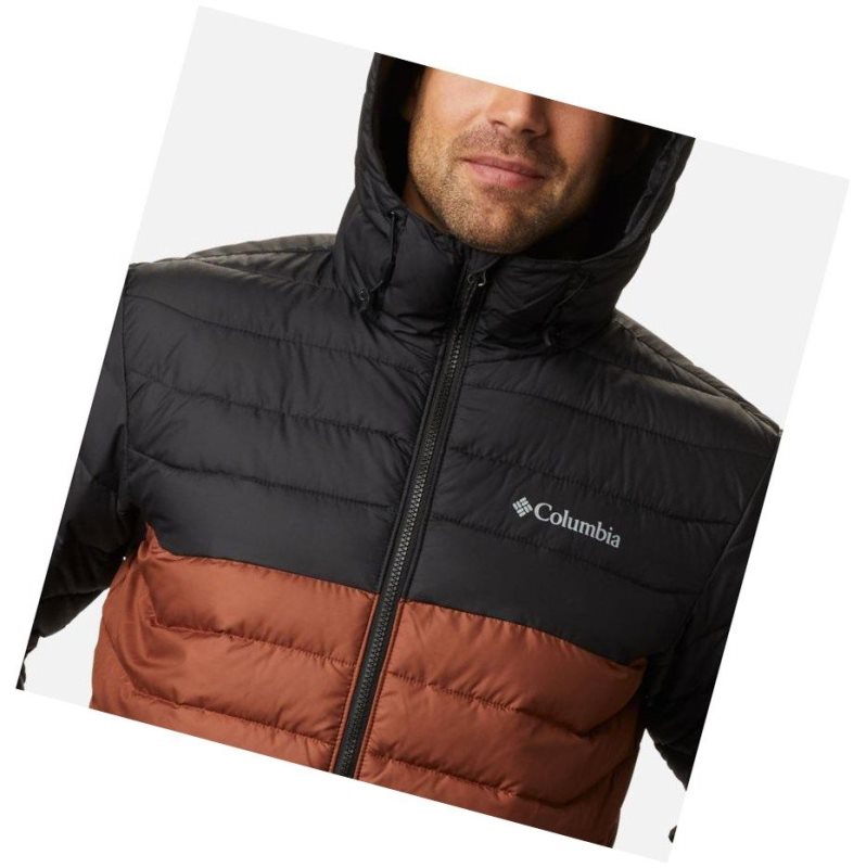 Pánské Bundy Columbia Powder Lite Hooded Insulated Černé | WRQC-32890