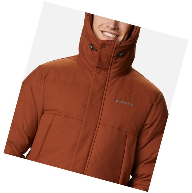 Pánské Bundy Columbia Rockfall Down Parka Hnědé | IORF-93784