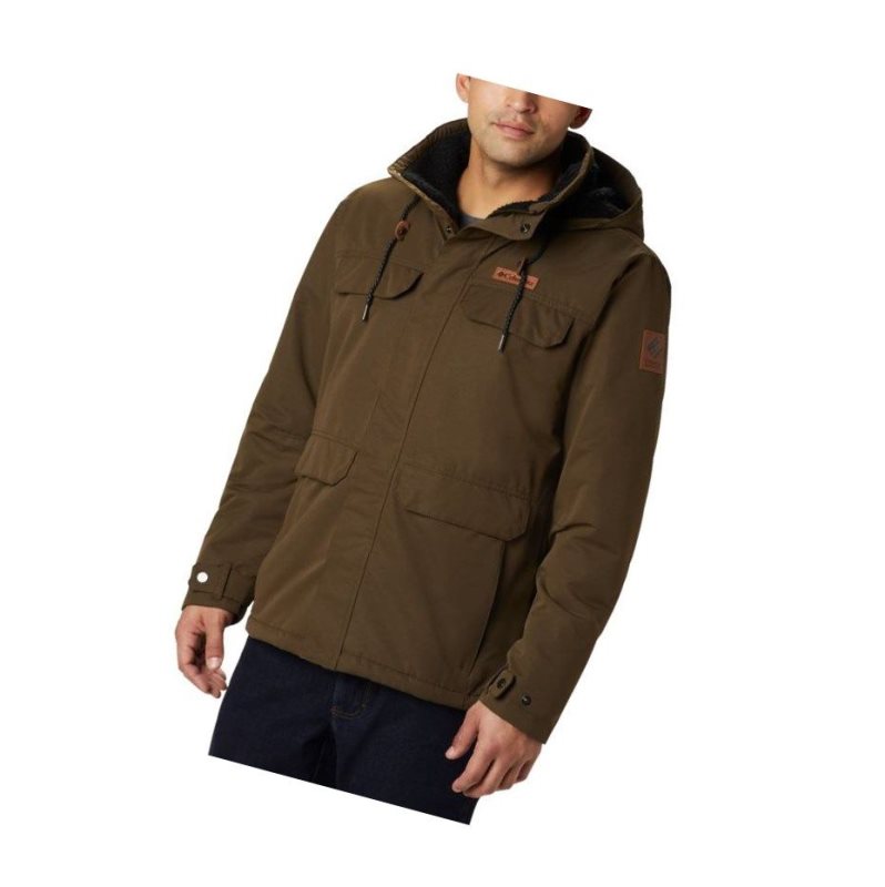 Pánské Bundy Columbia South Canyon Lined Insulated Olivy Zelené | VQXC-86459