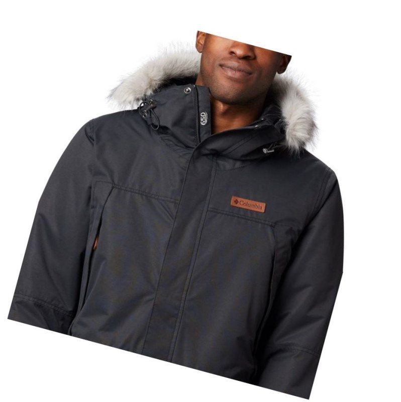 Pánské Bundy Columbia South Canyon Long Down Parka Tall Černé | BULC-02753