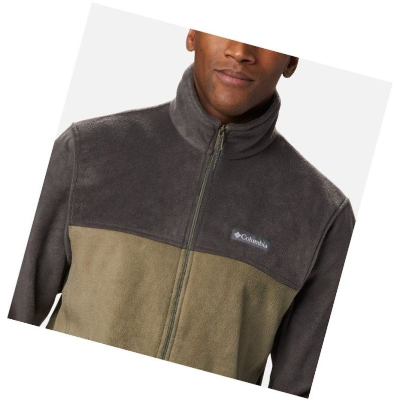 Pánské Bundy Columbia Steens Mountain 2.0 Full Zip Fleece Tall Tmavě Šedé Zelene | UMGH-74398