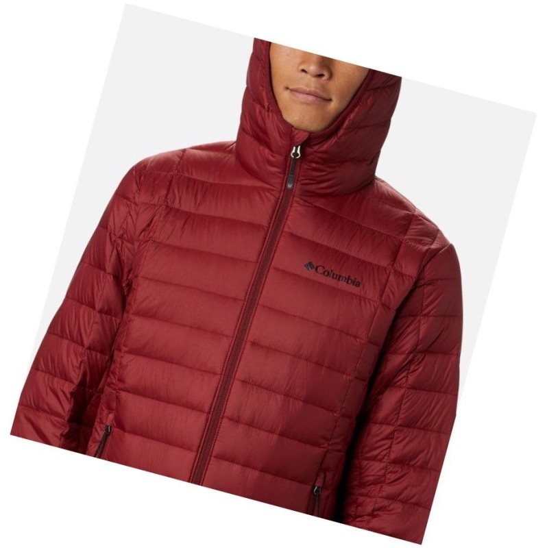 Pánské Bundy Columbia Voodoo Falls 590 TurboDown Hooded Puffer Červené | GMAE-63709