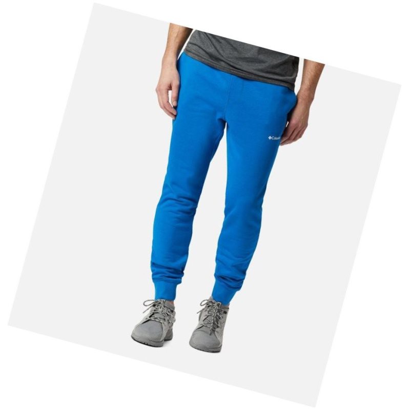 Pánské Kalhoty Columbia CSC Logo Fleece Jogger II Světle Indigo Bílé | XAZR-81345