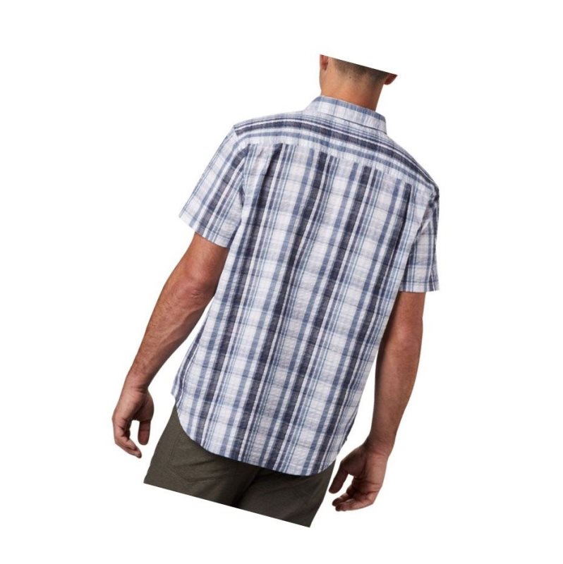 Pánské Košile Columbia Brentyn Trail Short Sleeve Seersucker Tall Blankyt | RMOJ-89476