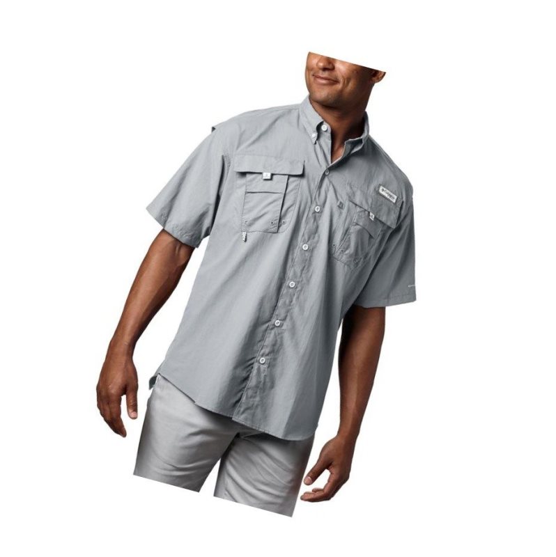 Pánské Košile Columbia PFG Bahama II Short Sleeve Šedé | PVAD-51360