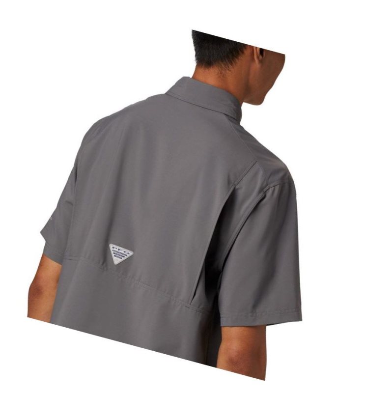 Pánské Košile Columbia PFG Grander Marlin Woven Short Sleeve Šedé | LUGK-94327