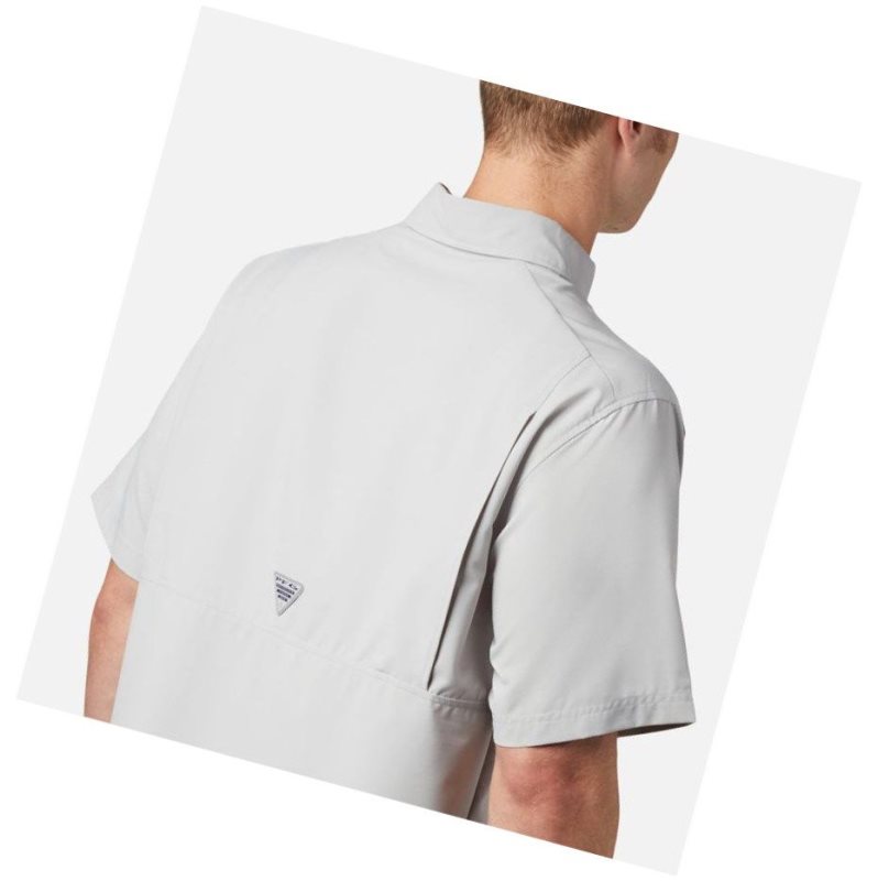 Pánské Košile Columbia PFG Grander Marlin Woven Short Sleeve Šedé | LCWD-17830