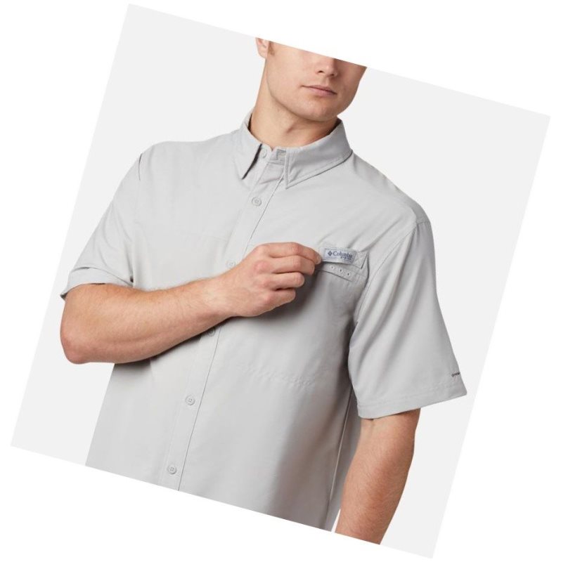 Pánské Košile Columbia PFG Grander Marlin Woven Short Sleeve Šedé | LCWD-17830