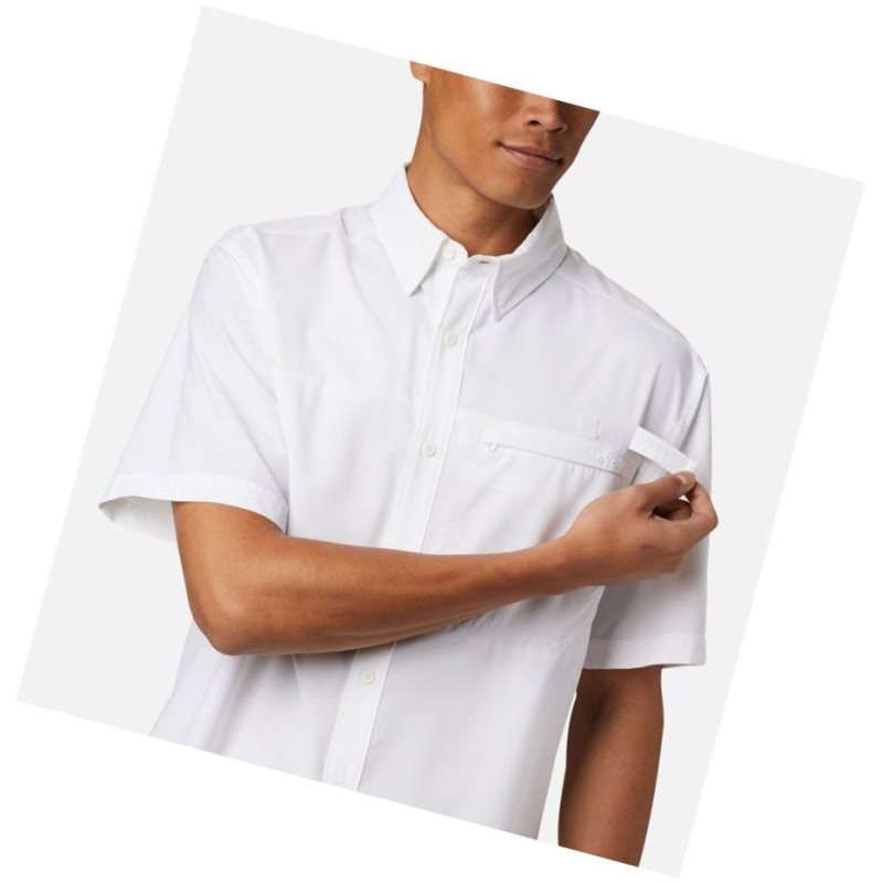 Pánské Košile Columbia PFG Grander Marlin Woven Short Sleeve Bílé | EHCY-38294