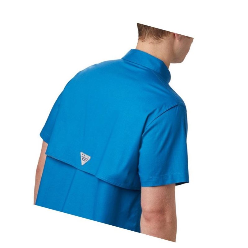 Pánské Košile Columbia PFG Half Moon Short Sleeve Blankyt | HIAB-81023