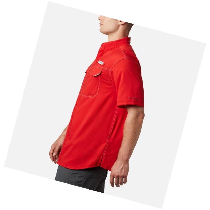 Pánské Košile Columbia PFG Low Drag Offshore Short Sleeve Červené | SZFL-32518