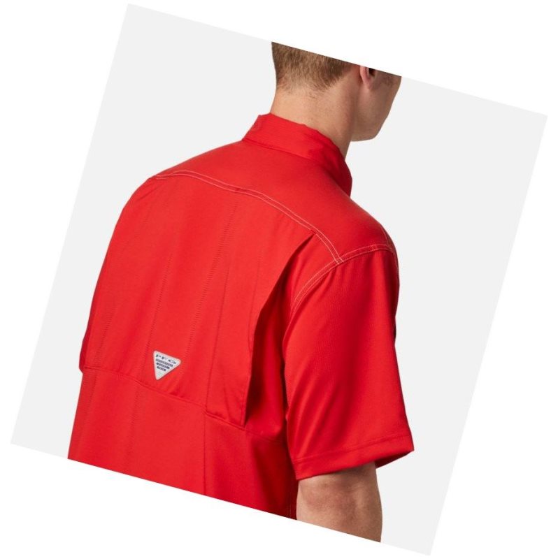 Pánské Košile Columbia PFG Low Drag Offshore Short Sleeve Červené | SZFL-32518