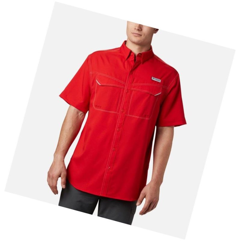 Pánské Košile Columbia PFG Low Drag Offshore Short Sleeve Červené | SZFL-32518