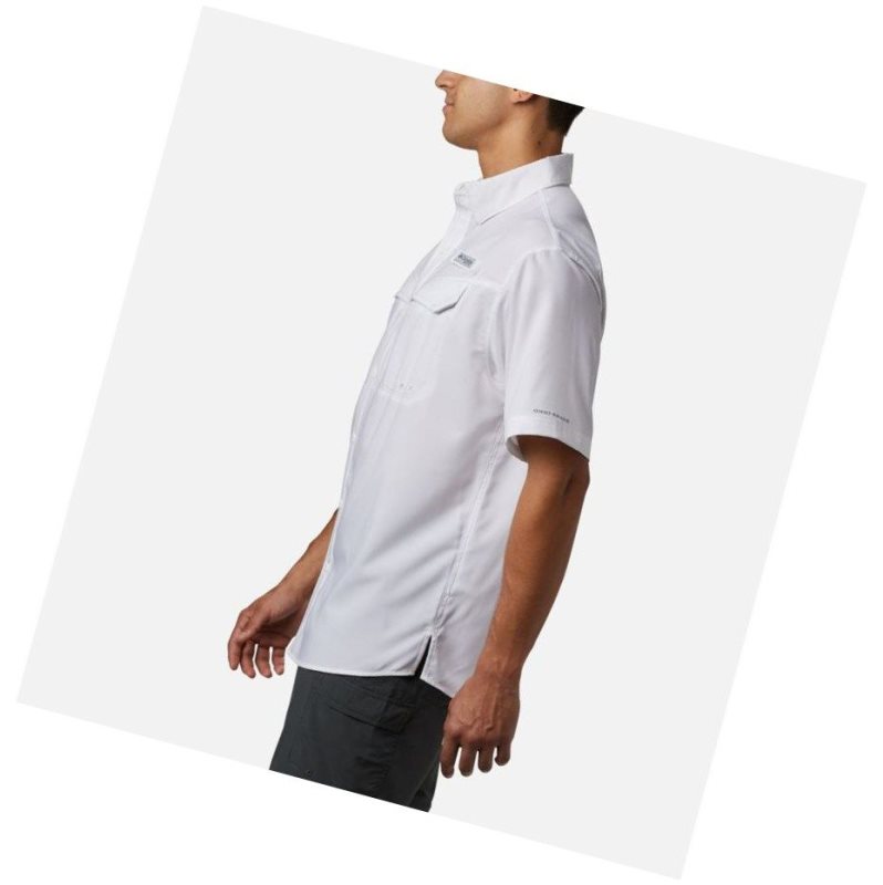 Pánské Košile Columbia PFG Low Drag Offshore Short Sleeve Tall Bílé | SCEA-38740