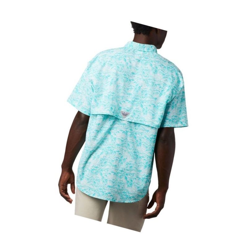 Pánské Košile Columbia PFG Super Bahama Short Sleeve Světle Tyrkysové | UJOY-74265