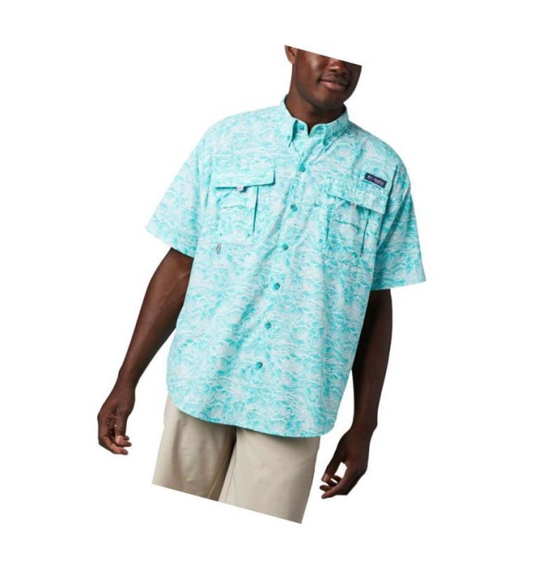 Pánské Košile Columbia PFG Super Bahama Short Sleeve Světle Tyrkysové | UJOY-74265