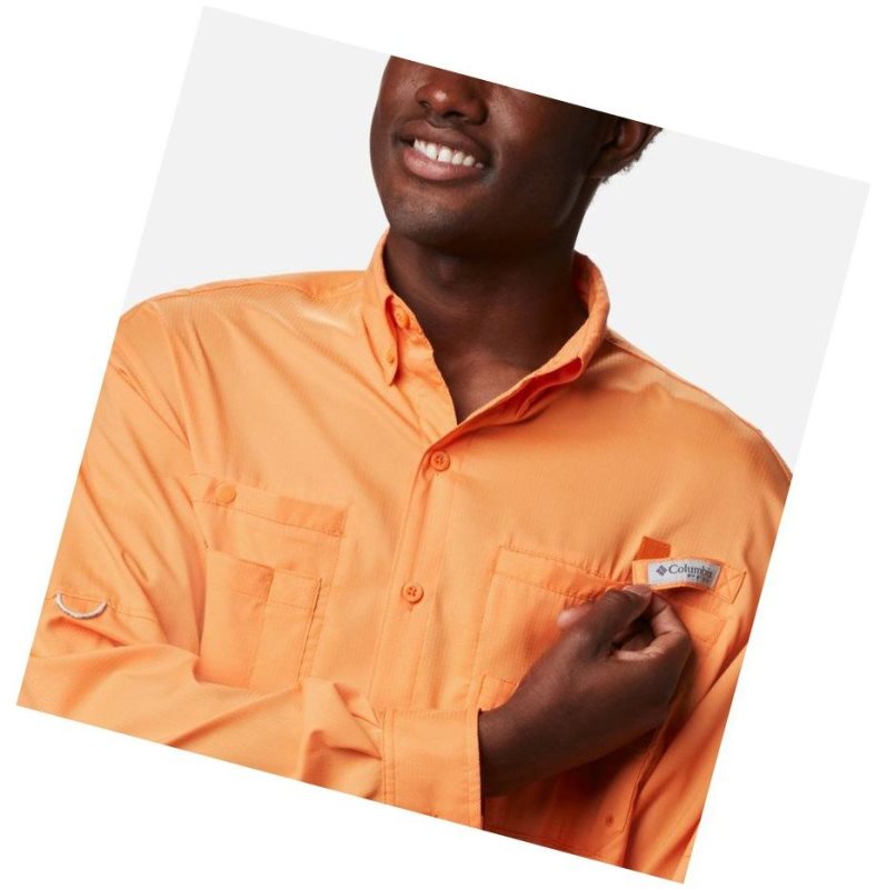 Pánské Košile Columbia PFG Tamiami II Long Sleeve Oranžové | SRVY-10359