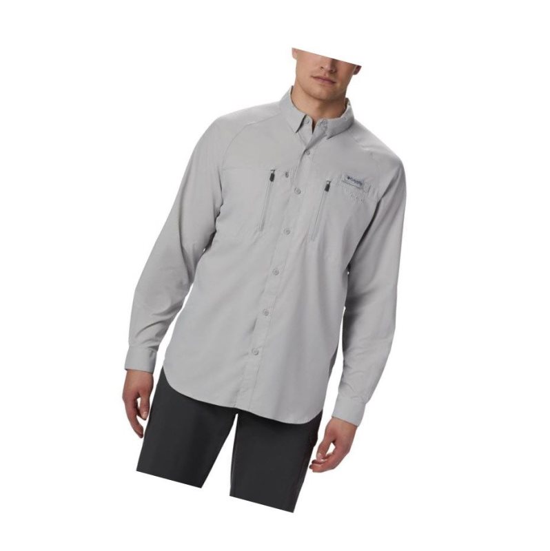 Pánské Košile Columbia PFG Terminal Tackle Long Sleeve Woven Šedé | PSMA-79514