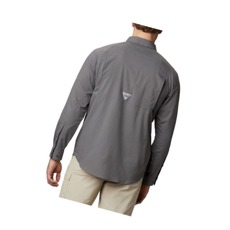 Pánské Košile Columbia PFG Terminal Tackle Long Sleeve Woven Šedé | GBQV-01795