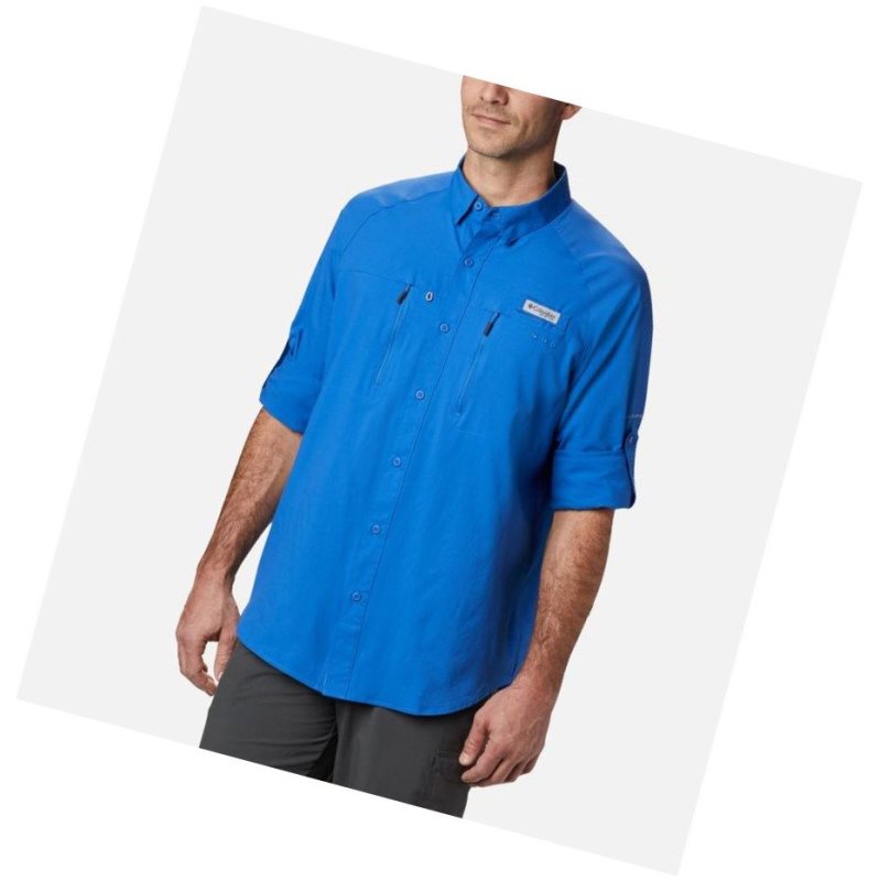 Pánské Košile Columbia PFG Terminal Tackle Long Sleeve Woven Blankyt | XKAH-83401