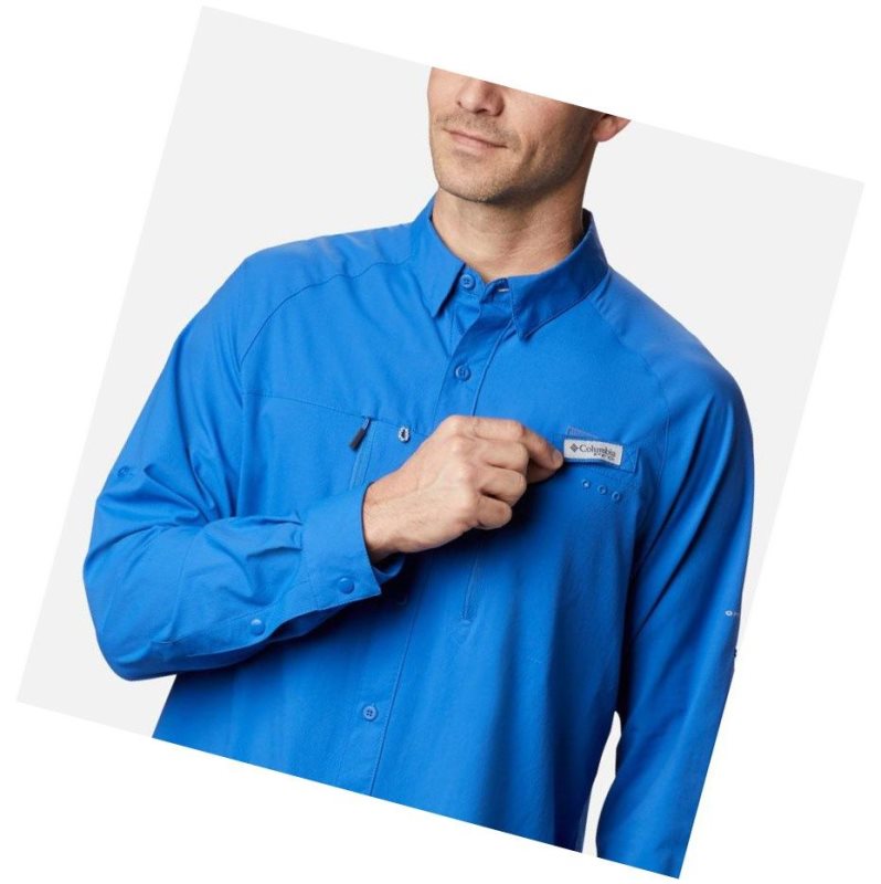 Pánské Košile Columbia PFG Terminal Tackle Long Sleeve Woven Blankyt | XKAH-83401