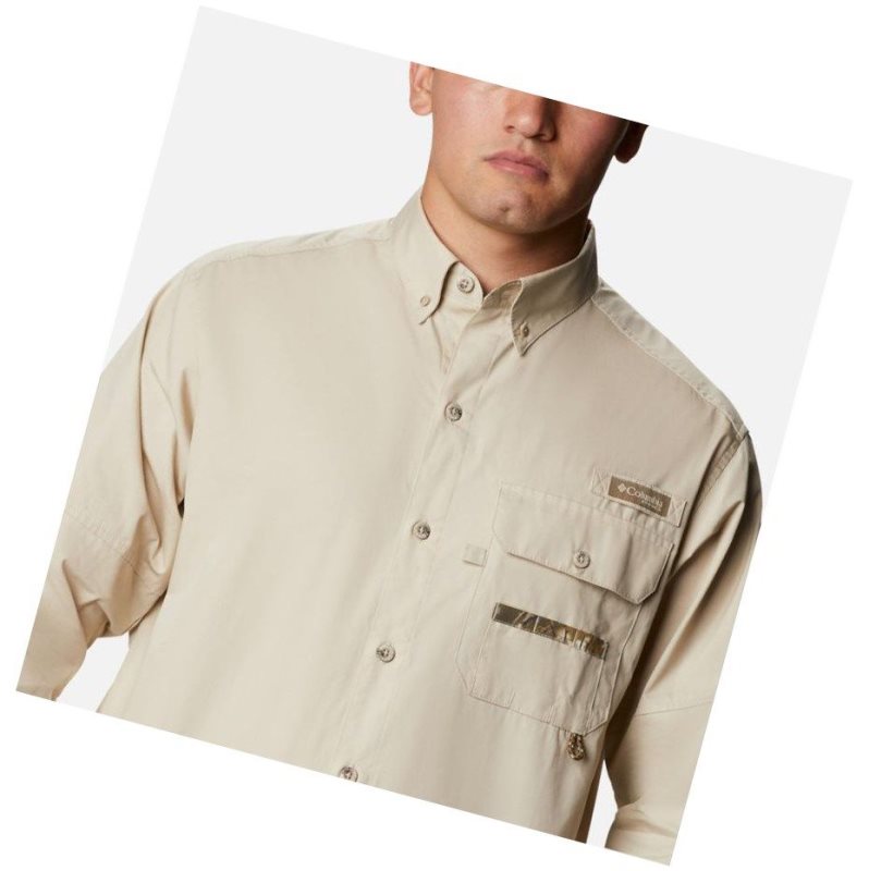 Pánské Košile Columbia PHG Sharptail Long Sleeve Tall Hnědožlutý | OYJP-01246