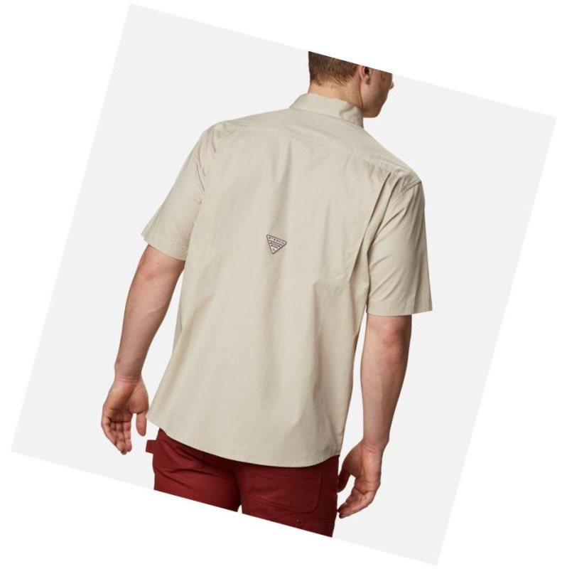 Pánské Košile Columbia PHG Sharptail Short Sleeve Big Hnědožlutý | XTGR-47610