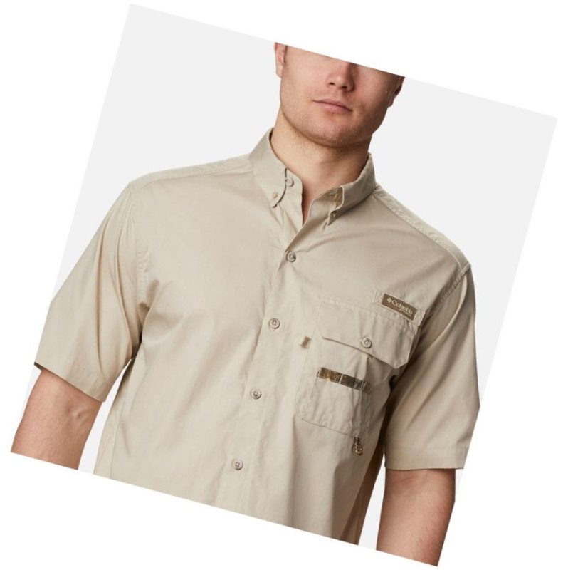 Pánské Košile Columbia PHG Sharptail Short Sleeve Big Hnědožlutý | XTGR-47610