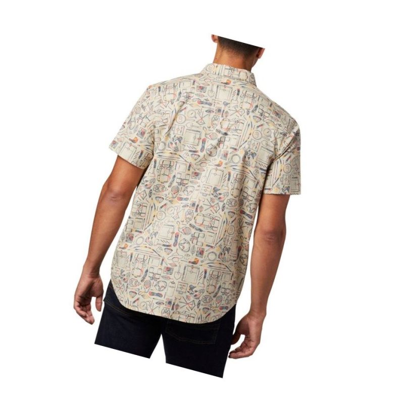 Pánské Košile Columbia Rapid Rivers Printed Short Sleeve Hnědožlutý | CTGM-62748