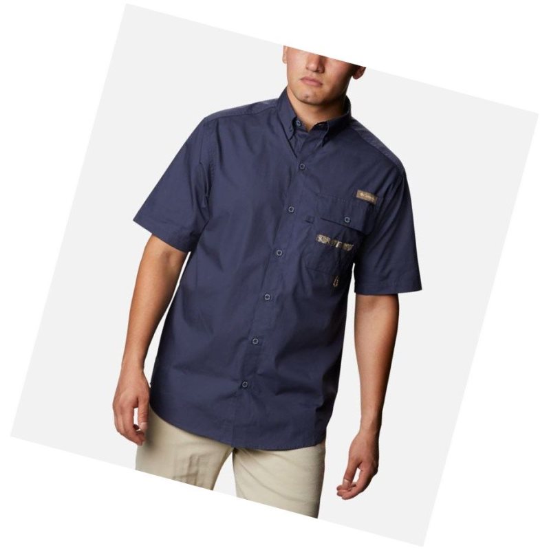 Pánské Košile Columbia Sharptail Short Sleeve Tmavě Blankyt | AUDT-82053