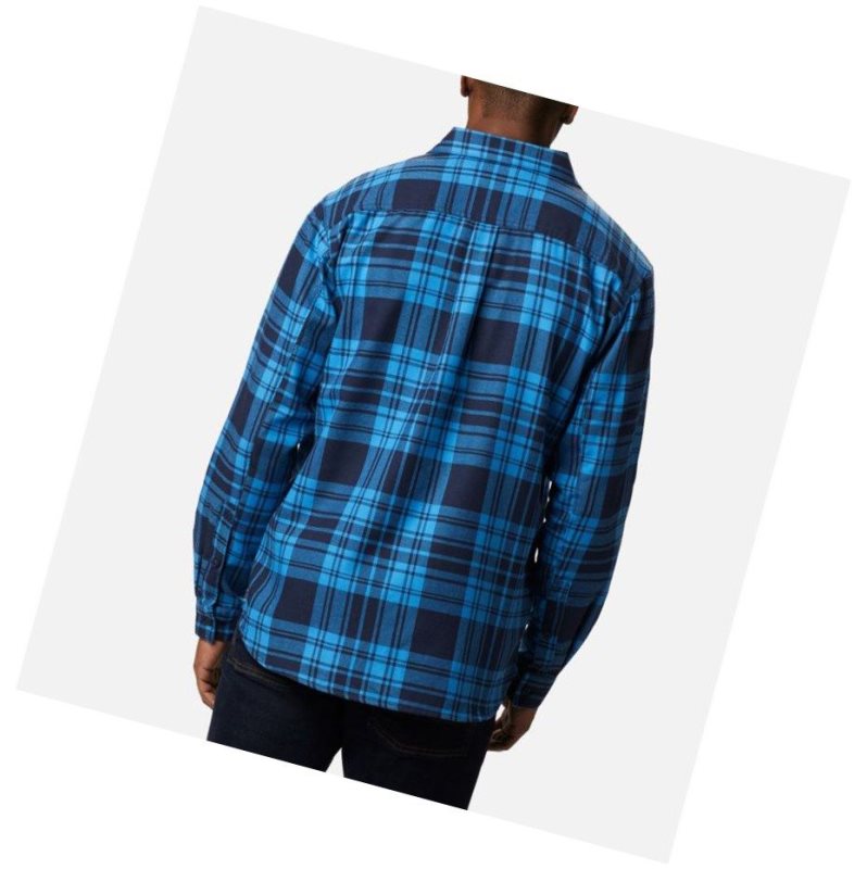 Pánské Košile Columbia Silver Ridge 2.0 Flannel Tmavě Blankyt | KTSN-57198