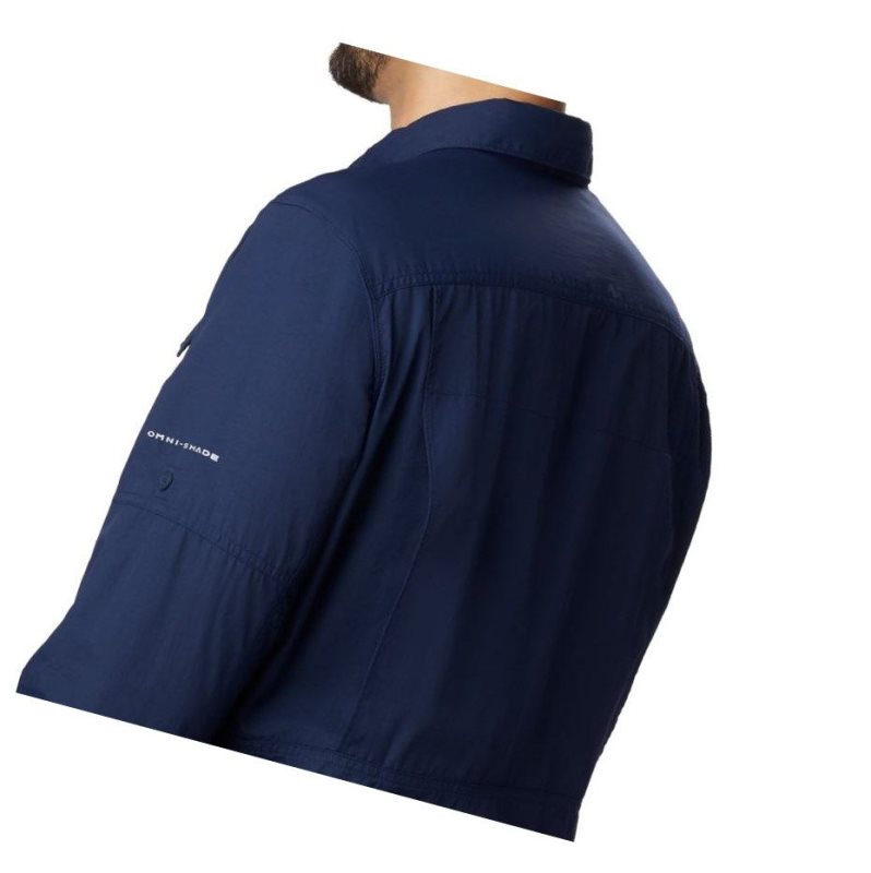 Pánské Košile Columbia Silver Ridge 2.0 Long Sleeve Tmavě Blankyt | PIOA-03287