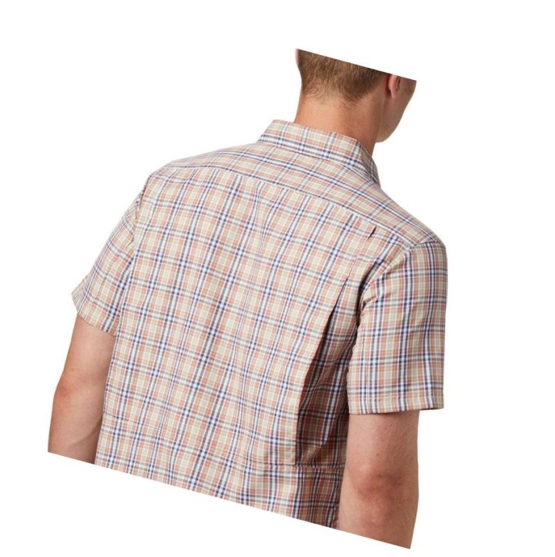 Pánské Košile Columbia Silver Ridge 2.0 Multi Plaid Short Sleeve Tmavě Koralove | AEVL-26584