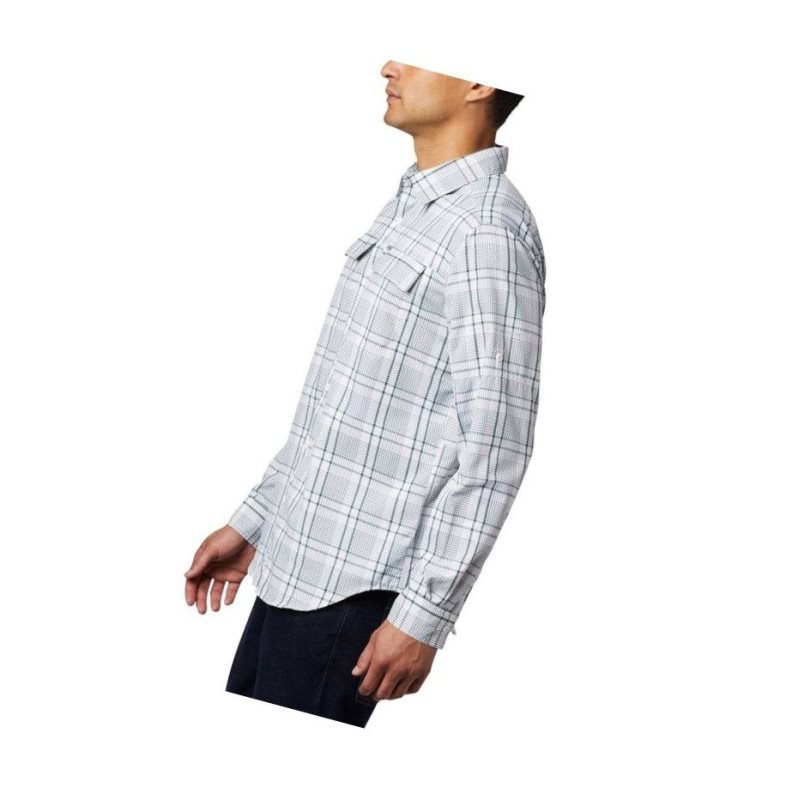 Pánské Košile Columbia Silver Ridge 2.0 Plaid Long Sleeve Zelene | QRPO-43081