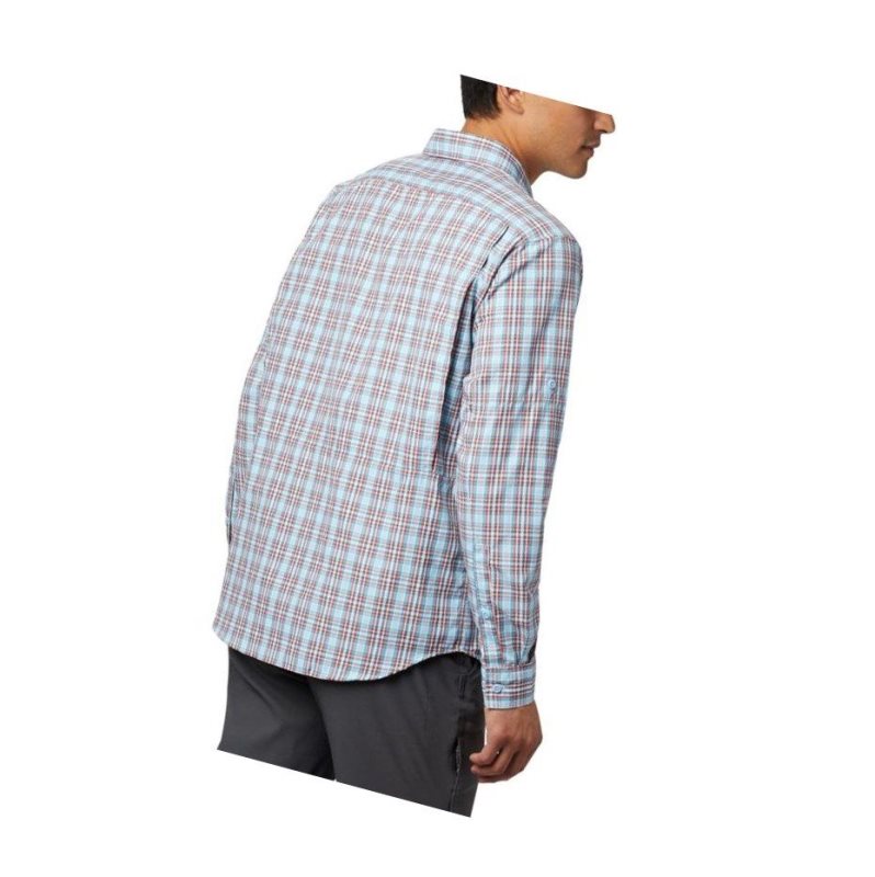 Pánské Košile Columbia Silver Ridge 2.0 Plaid Long Sleeve Blankyt | NVOT-49703